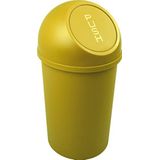 Helit H2401118 - Push-afvalcontainer ""the flip"" 13 L, geel