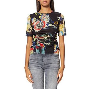 Desigual Dames Ts_Bruselas T-shirt, zwart, S