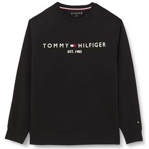 Tommy Hilfiger Heren BT-TOMMY LOGO SWEATSHIRT-B Zwart 5XL, Zwart, 5XL grote maten