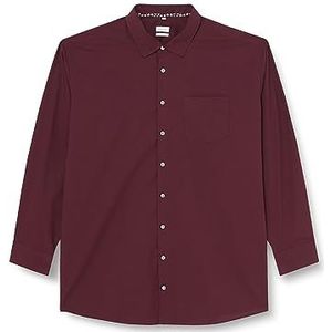 Seidensticker Heren Comfort Fit shirt met lange mouwen, Donkerrood, 46 NL