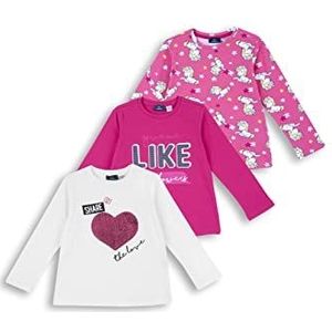 Chicco 3 stuks T.SHIRT shirt met lange mouwen voor kinderen en baby's, meerkleurig, 080 (3-pack)