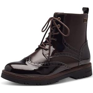 s.Oliver Dames Lace Boot Flat 5-25232-43 Enkellaarsjes, donkerbruin, 37 EU