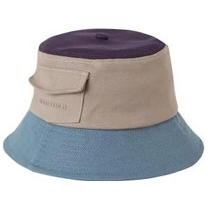 SEALSKINZ Lynford Waterdichte Canvas Bucket Hat | Navy/Beige/Blauw | L/XL