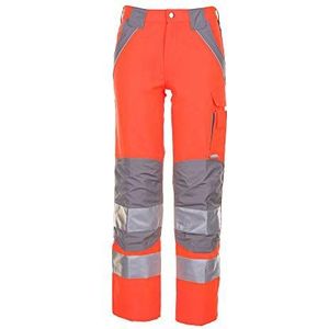 Planam 5610064 waarschuwingsbescherming werkbroek Plaline maat 64 in oranje/zink