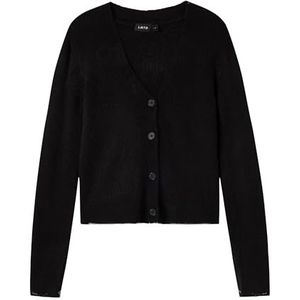 Cardigan - Lange Mouwen - Plat Gebreid - Knoopsluiting - V-hals