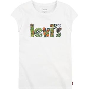 Levi's Kids Meisje Lvg Ss Poster Logo Tee, Wit, 14 jaar