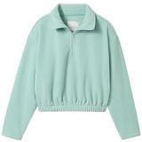 TOM TAILOR - 1044533 - Troyer - Rookgroen - Fleece Sweatshirt voor Meisjes