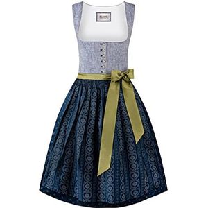 STOCKERPOINT - Dirndl 'Eleen' - Blauw - Knielengte - Mouwloos