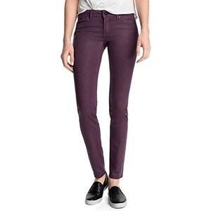 edc by ESPRIT Skinny jeansbroek voor dames Five Coated, Violet (Mulberry Burst 519), 34W x 32L (Regulier)