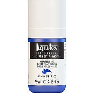 Liquitex 1959381 Professional Acrylfarbe Soft Body - Künstlerfarbe in cremiger deckender Konsistenz, hohe Pigmentierung, lichtecht & alterungsbeständig, 59ml Flasche - Kobaltblau Imit.