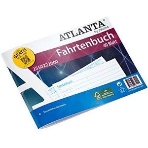 Atlanta Jalema 2550222000 Formulierboeken met scan-app, rittenboek A6, verpakking van 5 stuks, 40 vellen