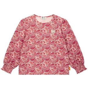 Steiff Blouse met lange mouwen, EU maat 92, perzikbloesem, meisjesblouse, kinderblouse met lange mouwen, overhemden voor peuters, chique en comfortabel voor feestelijke gelegenheden,