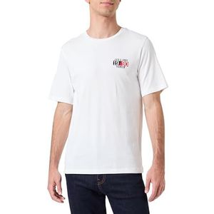 JACK & JONES T-shirt voor heren, cloud dancer, S