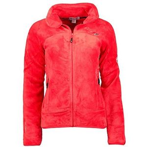 Geographical Norway Upaline Lady - Warme Zachte Comfortabele Fleece voor dames, warme zachte winterjas voor dames, dikke sweatshirt met lange mouwen, perfecte comfort bonttrui, Rood, L