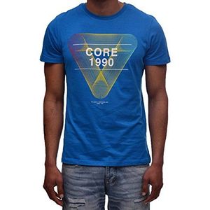 JACK & JONES Heren Jcofloat-Belkin Tee Ss Crew Neck Camp T-shirt