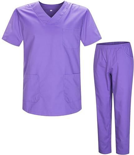 MISEMIYA Sanitair Uniform Set Bz-817-8312, Paars, Maat S