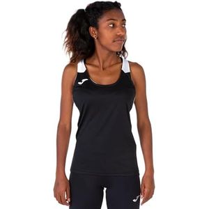 Joma - Record II - Tanktop - Zwart/Wit - Uniseks - Lichtgewicht Ontwerp