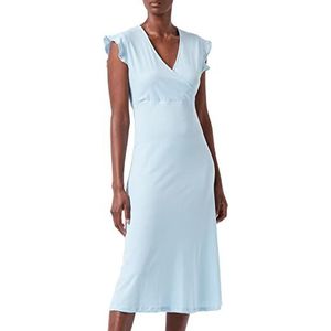 ONLY Onlmay S/L Wrap Midi Dress JRS jurk voor dames, Cashmere Blue, XS