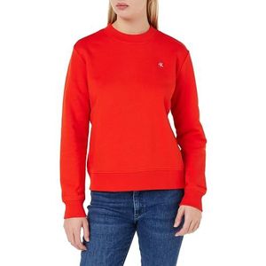 Calvin Klein Jeans Trui Sweatshirt voor dames, Vurig Rood, S