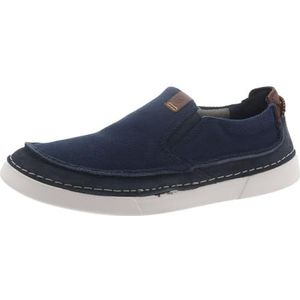 Clarks Gereld Step Sneakers voor heren, Marineblauw Mix, 42 EU