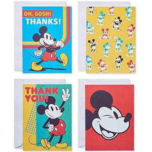 American Greetings Dank u en lege kaarten bundel met enveloppen, Mickey Mouse (48-count)