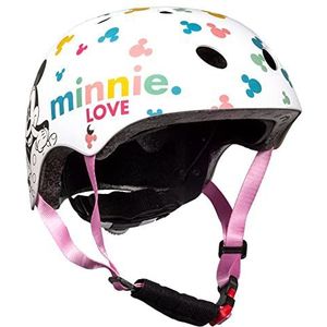 Seven Polska Minnie Mouse skatehelm voor meisjes, wit, M