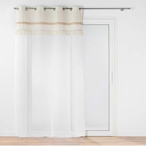 Janara - Gordijn - Naturel - Gezandstraald Voile - Oeko-Tex Gecertificeerd