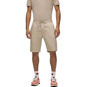 HUGO Men's Gyte232S Shorts Flat Packed, Light Beige274, 56, Lichtbeige 274, 56