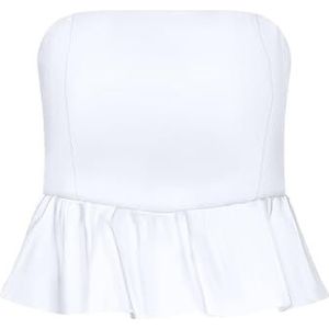 ONLY Dames Onllowa Balloon Top Ptm, wit (bright white), XL