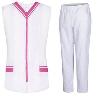 MISEMIYA - Peeling-set voor dames – doktersuniform dames met hemd en broek – medisch uniform – 818-8312, Fuchsia 21, XL