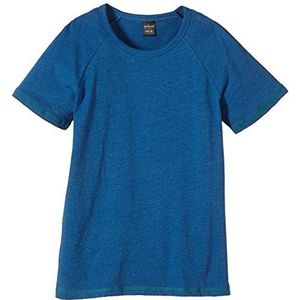 Schiesser Jongens korte mouwen 1/2 shirt, blauw (blauw-gemêleerd 806), 164 cm
