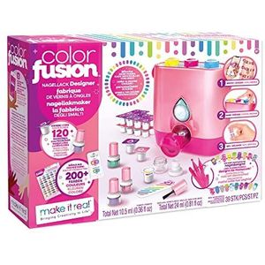 Make It Real 2902561 Color Fusion Polish Designer, DIY, Creative Kit Designs Yourself, Children's Nail Varnish Water-Based