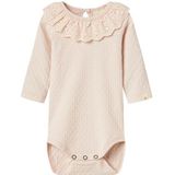 Romper - Lange Mouwen - Jersey - Met Ruches en Kantdetail