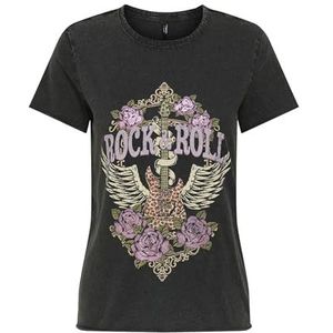 Onllucy Life Reg S/S Top JRS Noos, zwart, XXL