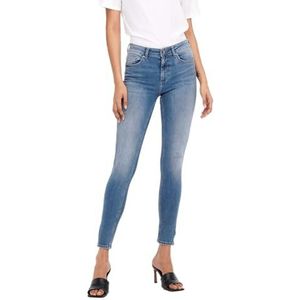 ONLY ONLBlush Mid Ankle Skinny Fit Jeans voor dames, Light Medium Blauw Denim, (M) W x 30L