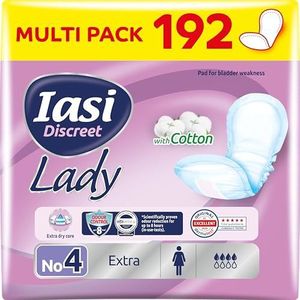 IASI Discreet Lady maandverband voor zwakte van de blaas, licht en matig, maat XL, 192 stuks