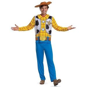 DISGUISE 158449D-EU Woody Basic Plus Volwassen (Eu) Toy Story Fancy Dress Heren, L/XL (42-46)