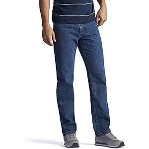 Lee Jeans met normale pasvorm en rechte pijpen voor heren, Medium Steen, 42W / 29L