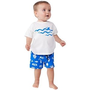 Petit Bateau T-shirt met korte mouwen voor jongens, Malvavisco/porselein, 24 Maanden