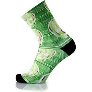 MB Wear Chaussettes Fun-Green Skull-S/M (35-40) sokken, groen/zwart, FR : M (Taille Fabricant