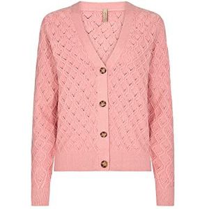 SOYACONCEPT SC-BLISSA 35 dames gebreide jas, roze, large, roze, L