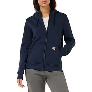 Carhartt Dames Clarksburg volledige Zip Hoodie Hooded Sweatshirt - blauw - XL