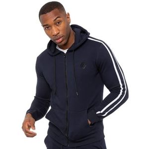 Enzo Heren EZHD853T VEN Hoody Hooded Sweatshirt, Navy, L