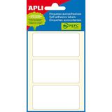 APLI 2684 - Witte etiketten voor mini-zakjes 34,0 x 67,0 mm 6 vellen