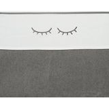 Meyco wieglaken Sleepy eyes - 75 x 100 cm - Grijs