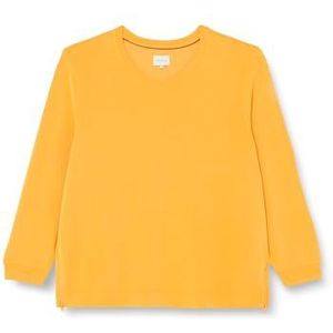 TRIANGLE Dames sweatshirt met opstaande kraag, oranje, 52