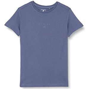 4F Girl'S T-shirt JTSD002 T-shirt, denim, 128 voor meisjes, Denim, 128 cm