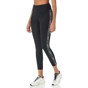 DKNY Dames Hw 7/8 Legging Logo Taping, Zwart/Zwart, S