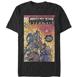 Marvel The Eternals - VINTAGE STYLE COMIC COVER Unisex Crew neck T-Shirt Black 2XL