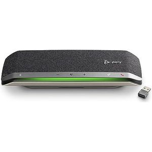 Poly Sync 40+ Smart Speakerphone - Flexibele werkruimten - Maak verbinding met pc/Mac via BT700-adapter en smartphones via Bluetooth - Werkt met teams, Zoom